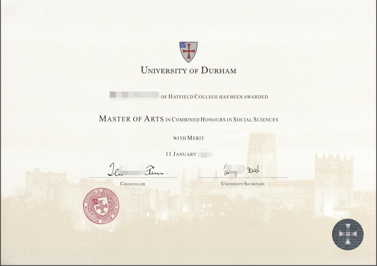 杜伦大学毕业证样本.png 杜伦大学毕业证样本.png