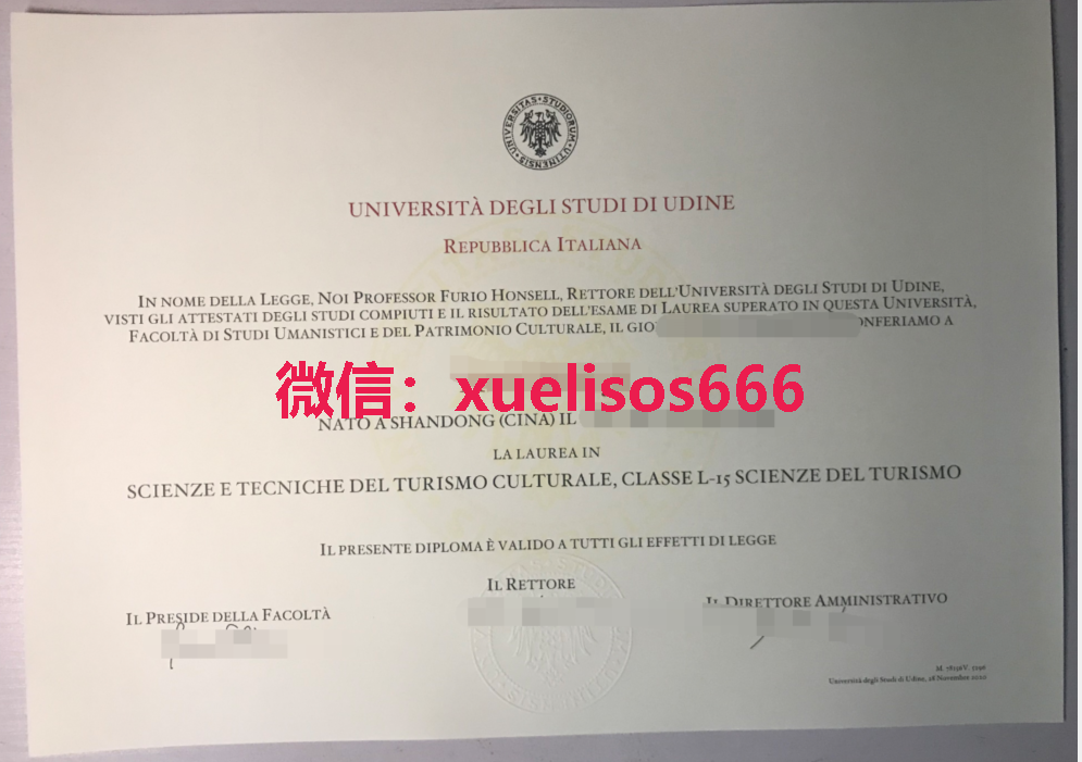 乌迪内大学毕业证.png